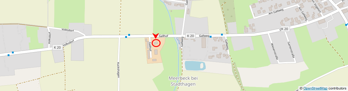 Karte Gallhof 1 Meerbeck ©OpenStreetMap